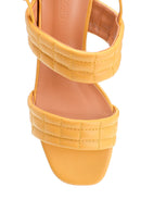Women's Thick Heeled Quilted Sandals | Derimod