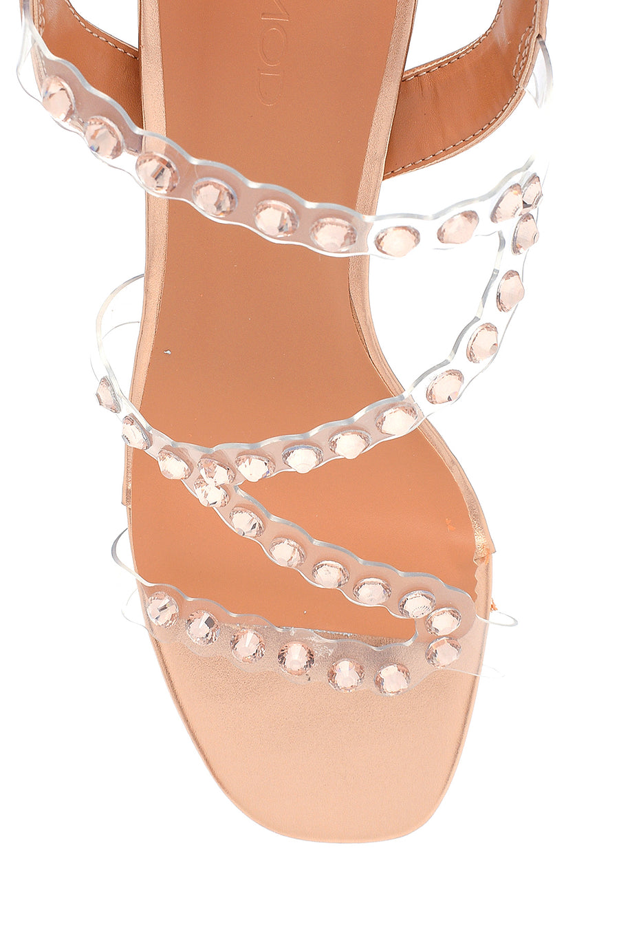 Women's Transparent Thick Heeled Sandals