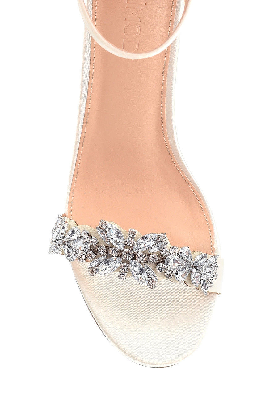 Women's Heeled Stone Detailed Sandals
