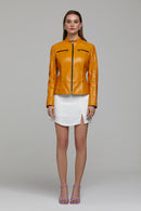 Eva Women's Leather Jacket | Derimod
