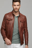 Benjamin Men's Leather Jacket | Derimod