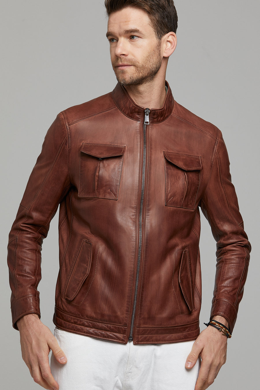 Benjamin Men's Leather Jacket