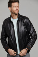 Costa Men's Leather Jacket | Derimod