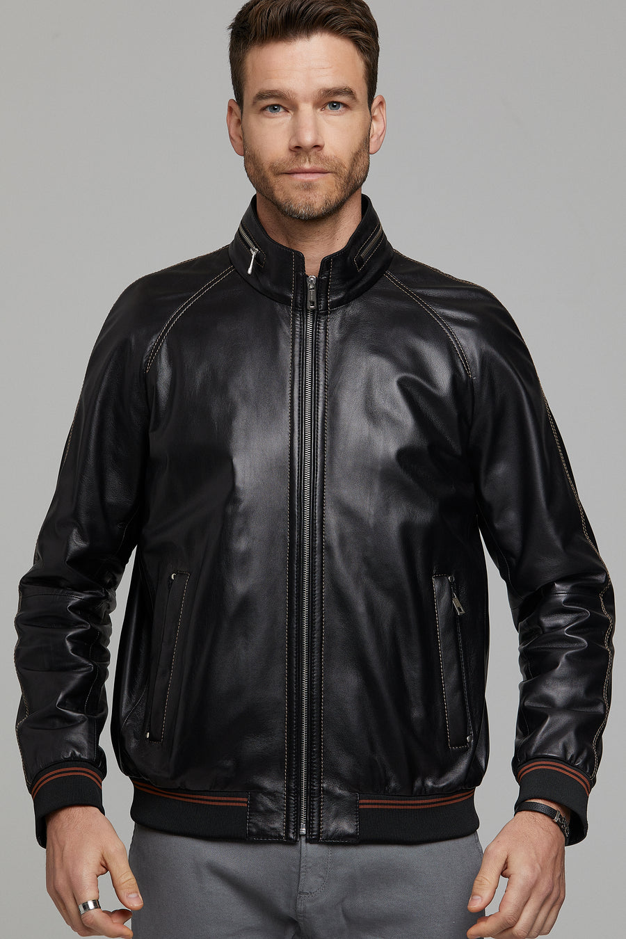 Costa Men's Leather Jacket