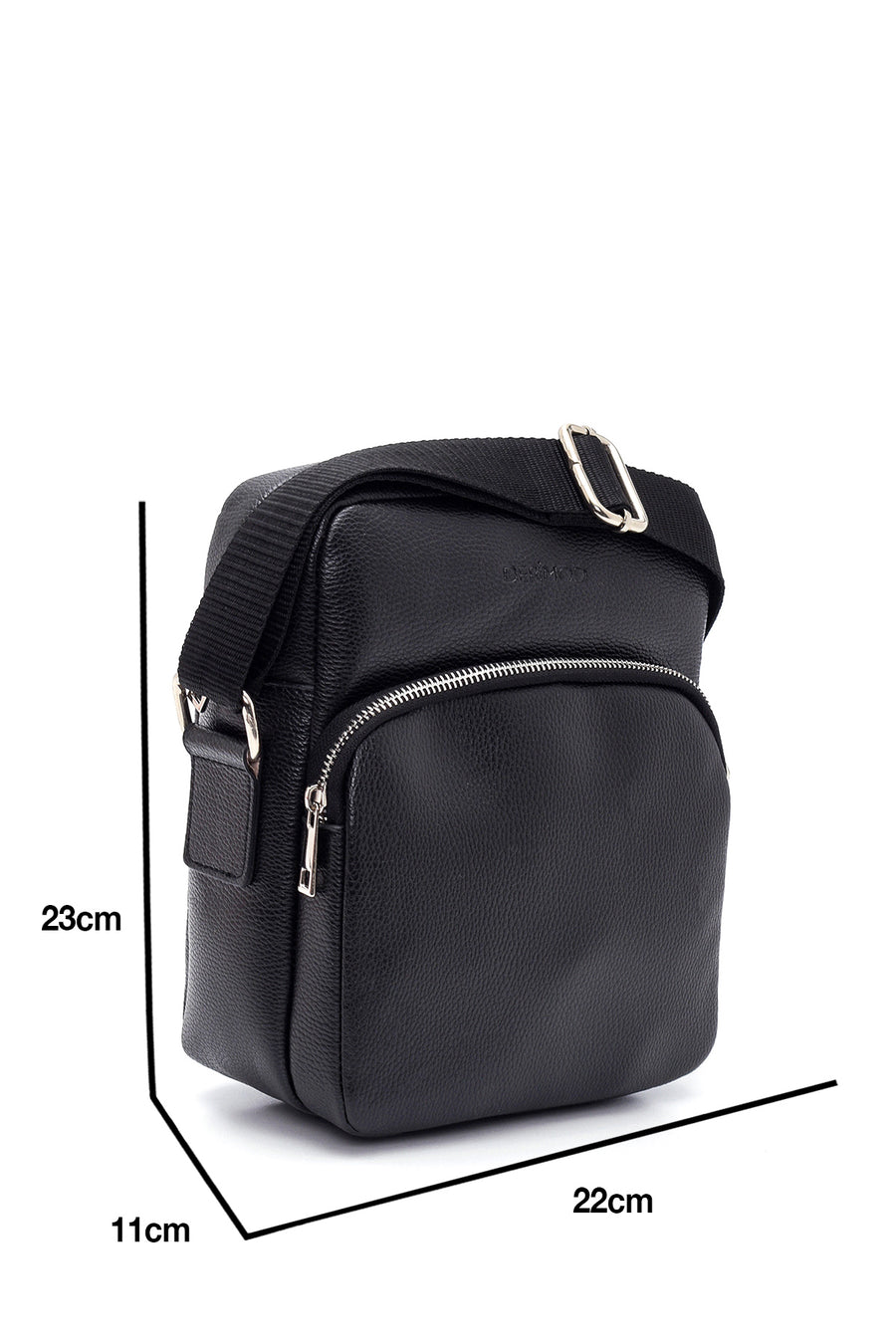 Men's Black Messenger Bag