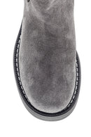 Women's Leather Suede High Sole Chelsea Boots | Derimod