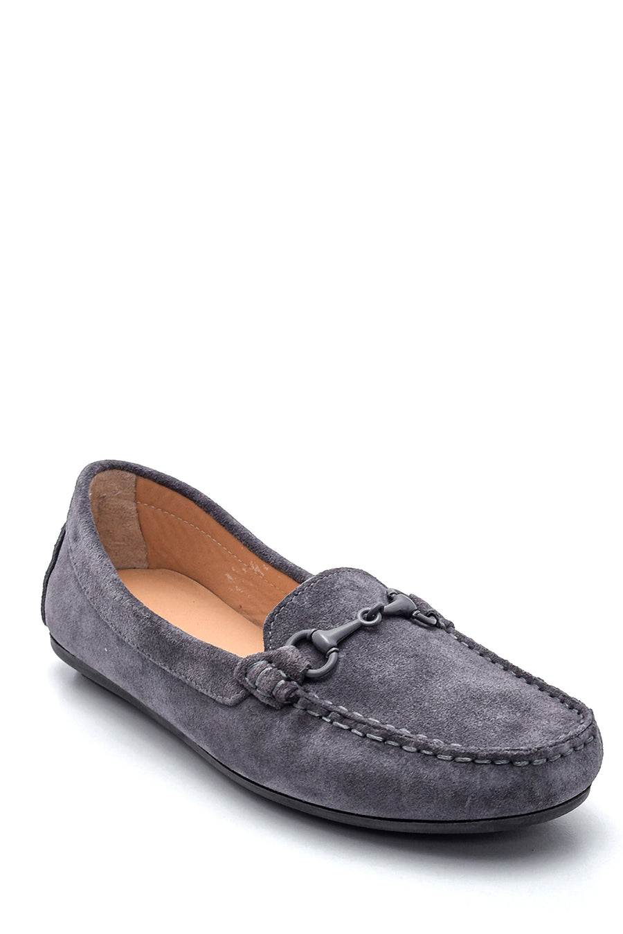 Kadın Deri Süet Loafer