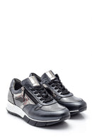Kadın Deri Fermuar Detaylı Sneaker | Derimod