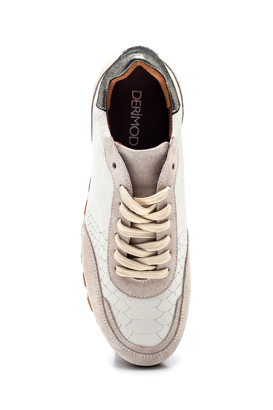 Kadın Deri Desenli Sneaker