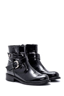 Women's Buckle Detailed Patent Leather Boots | Derimod