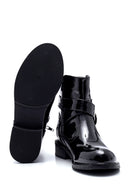 Women's Buckle Detailed Patent Leather Boots | Derimod