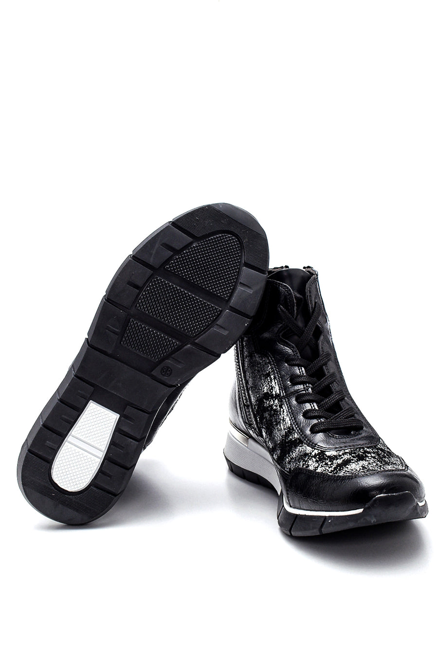 Kadın Fermuar Detaylı Sneaker Bot