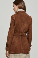 Rosabel Women's Leather Suede Jacket | Derimod