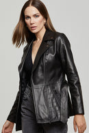 Jetset Women's Leather Jacket | Derimod