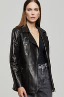 Jetset Women's Leather Jacket | Derimod