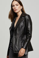 Jetset Women's Leather Jacket | Derimod