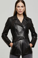 Jetset Women's Leather Jacket | Derimod