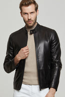 Pogba Men's Leather Jacket | Derimod