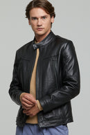 Butler Men's Leather Jacket | Derimod