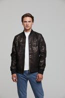 Iniesta Men's Leather Jacket | Derimod