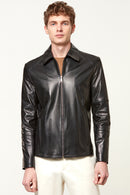 Salah Men's Leather Jacket | Derimod