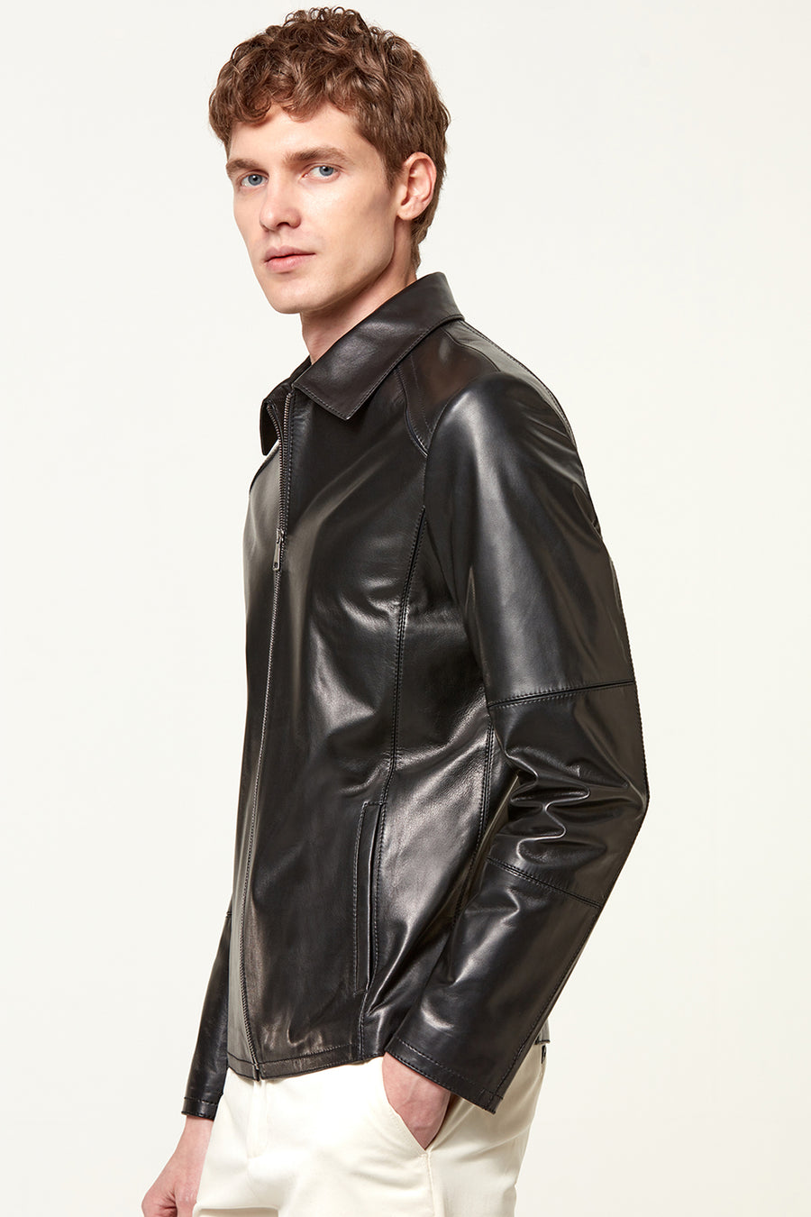 Salah Men's Leather Jacket