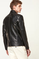 Salah Men's Leather Jacket | Derimod
