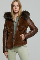 Wendy Women's Leather Jacket | Derimod