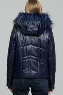 Wendy Hooded Leather Coat | Derimod