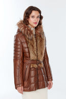 Beatrice Women's Leather Coat | Derimod