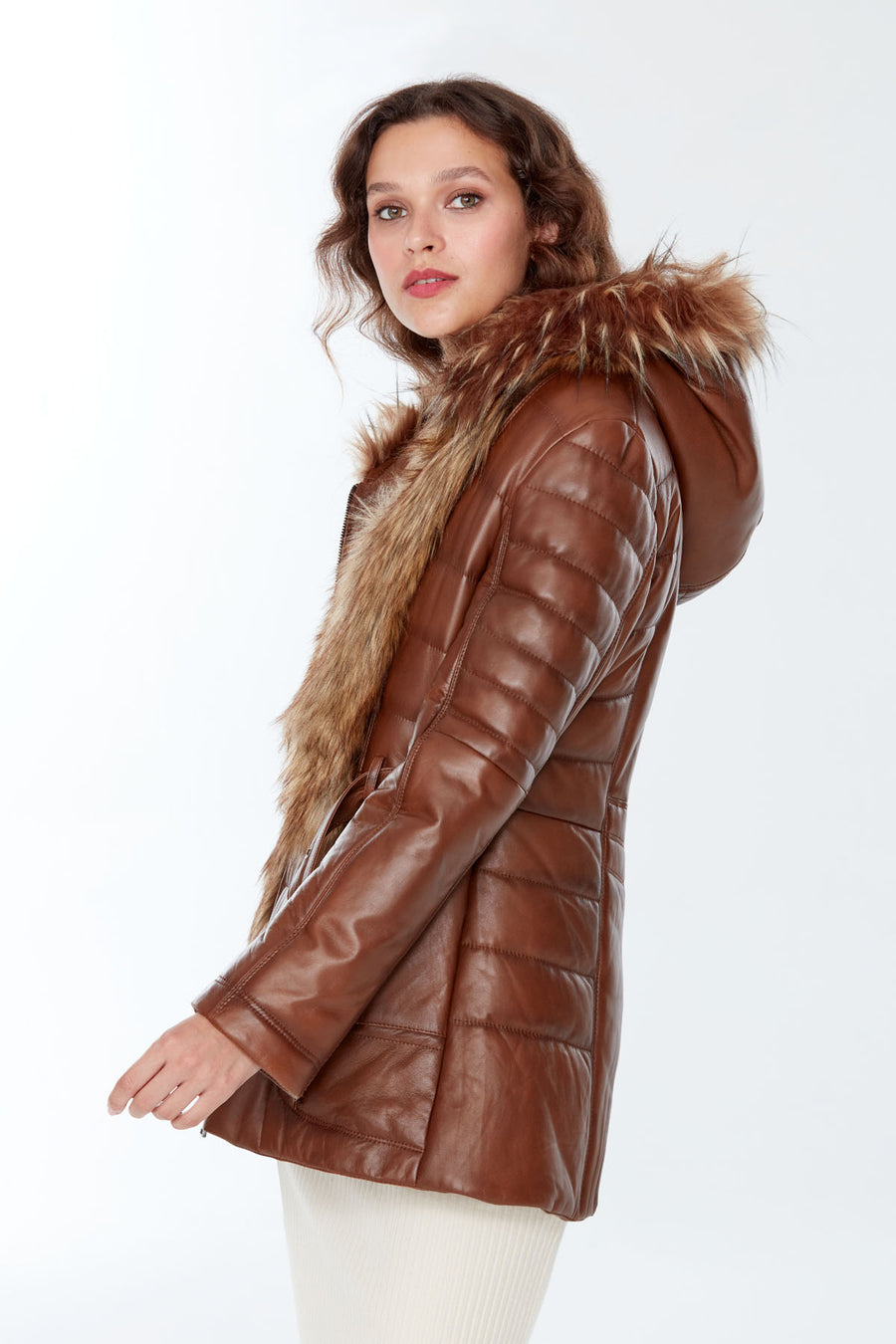 Beatrice Women's Leather Coat