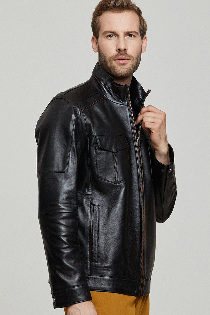 Chris Men's Leather Jacket
