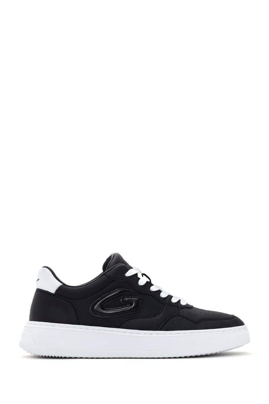 Alberto Guardiani Men's Black New Era Thick Soled Leather Sneaker G03M100017 | Derimod