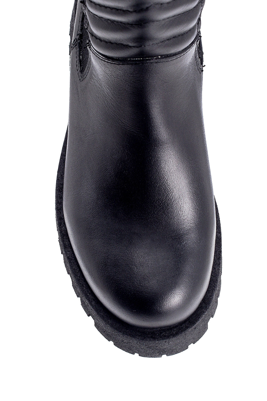 Women's Leather Long Chelsea Boots