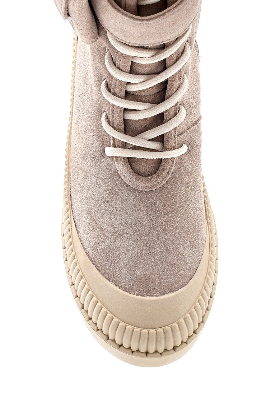 Women's Suede Leather Wallet Detailed Boots