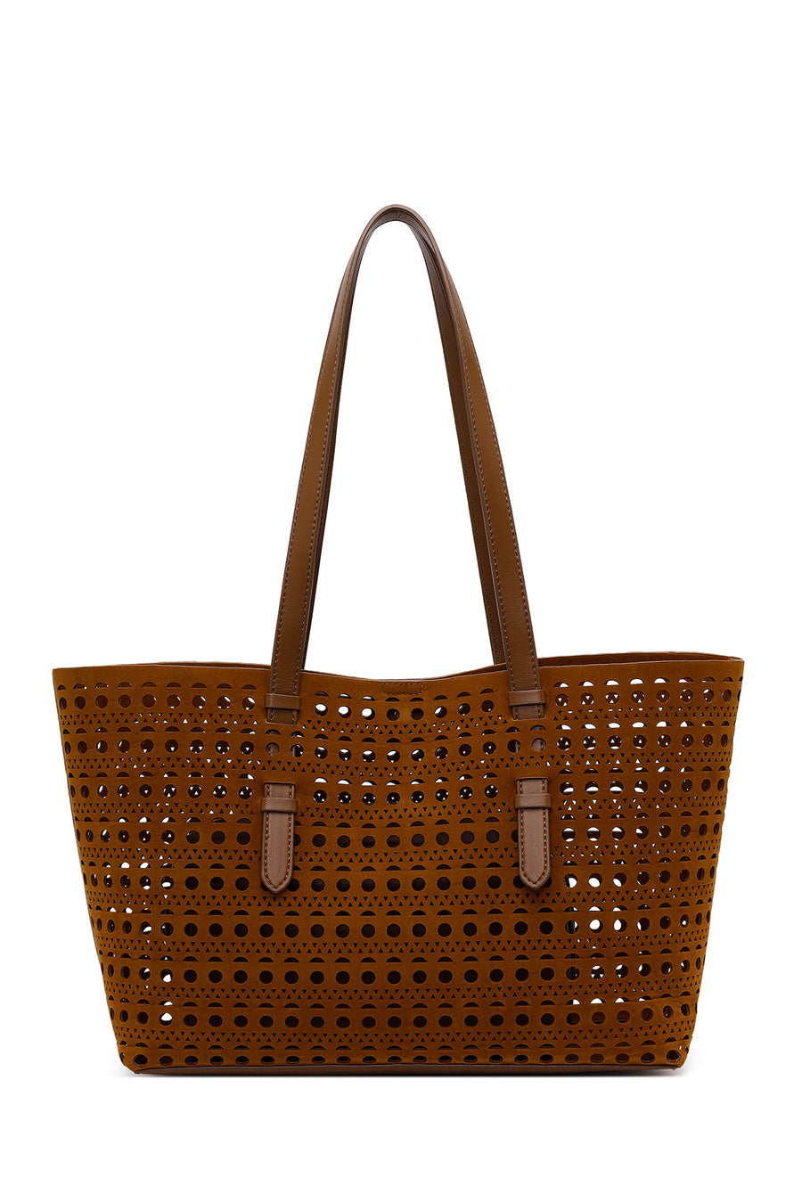 Woman Brown Patterned Suede Shoulder Bag 26PBD276010 | Derimod