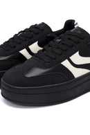 Woman Black Lace-Up Chunky Sneaker | Derimod