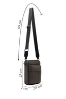 Men's Grey Fabric Messenger Bag | Derimod