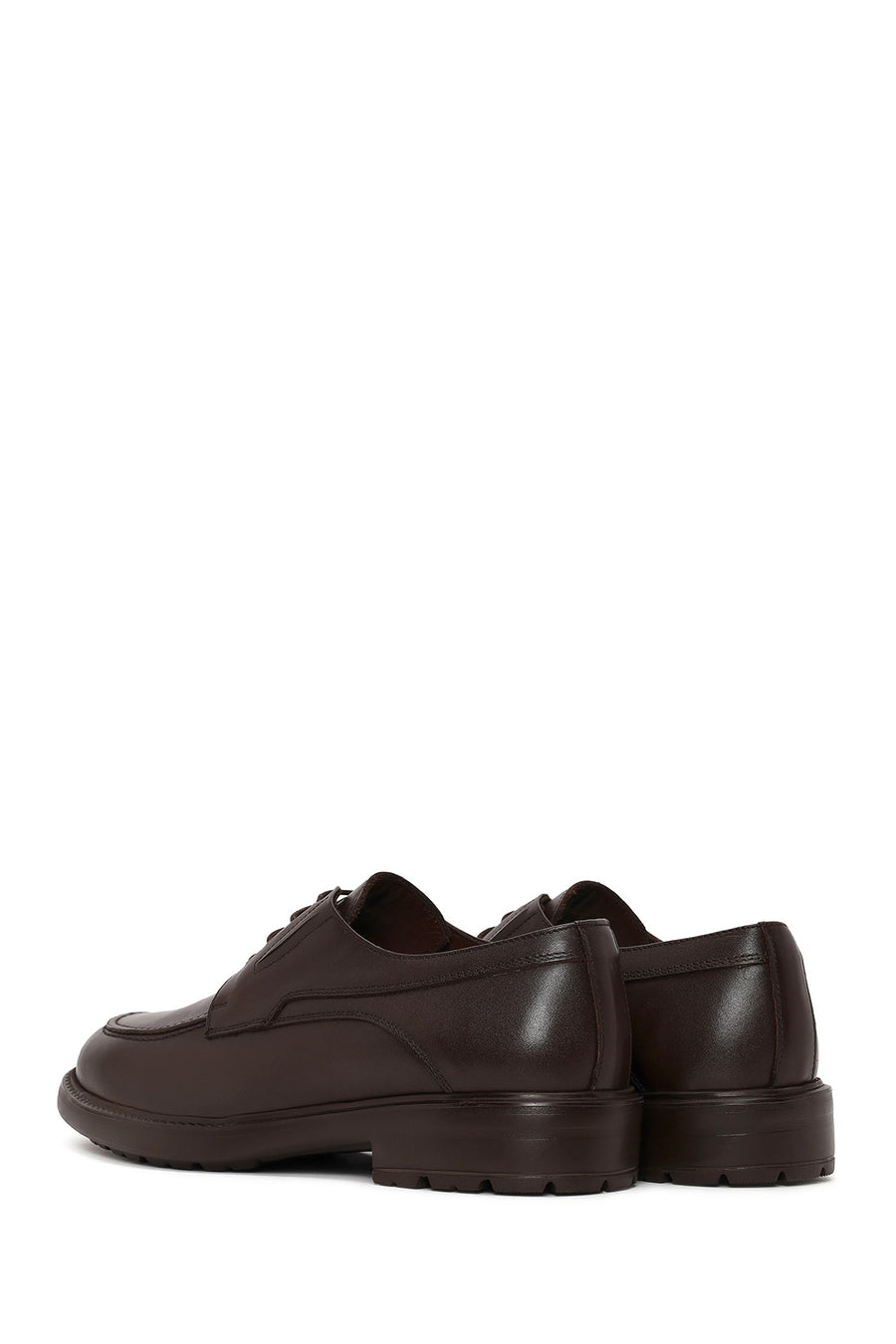 Male Brown Lace-Up Leather Casual Shoes