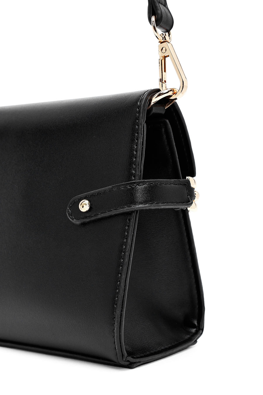Women's Black Long Strap Classic Crossbody Bag
