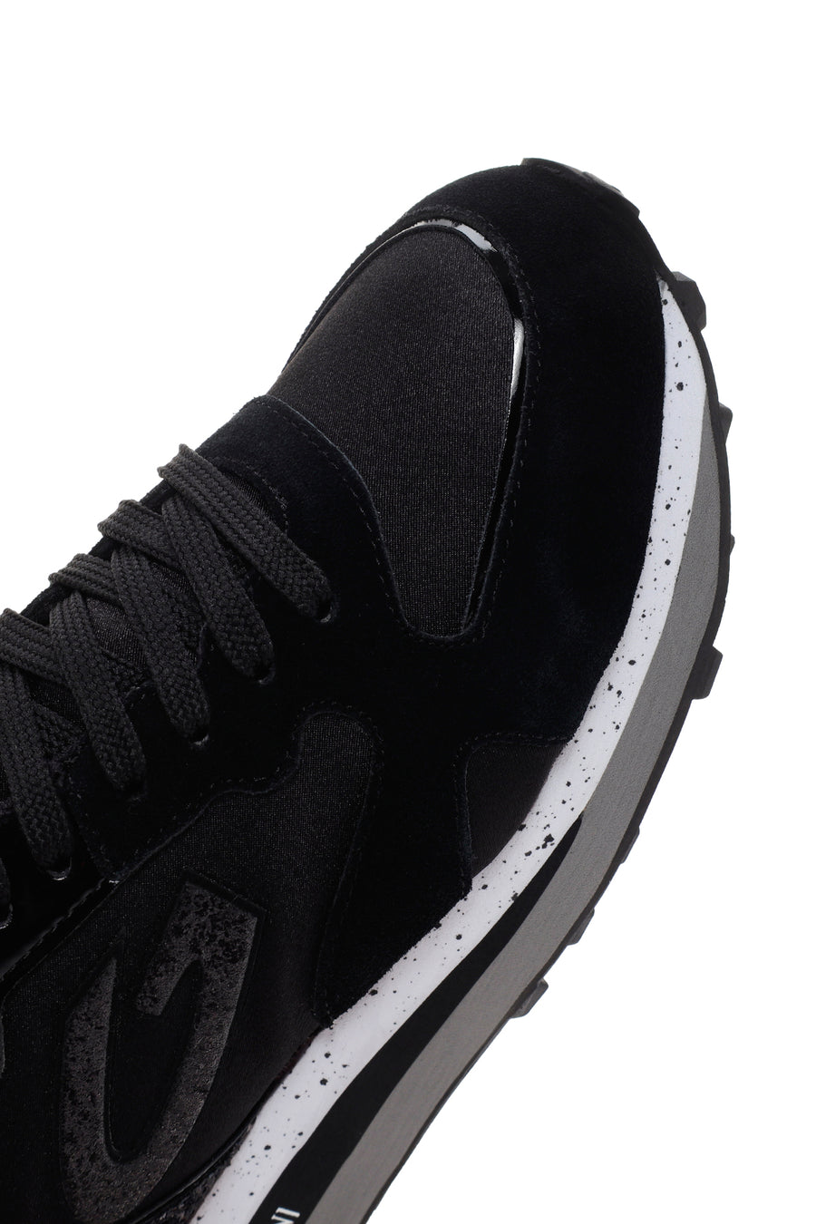 Alberto Guardiani Women's Black Wen Thick Soled Stone Sneaker