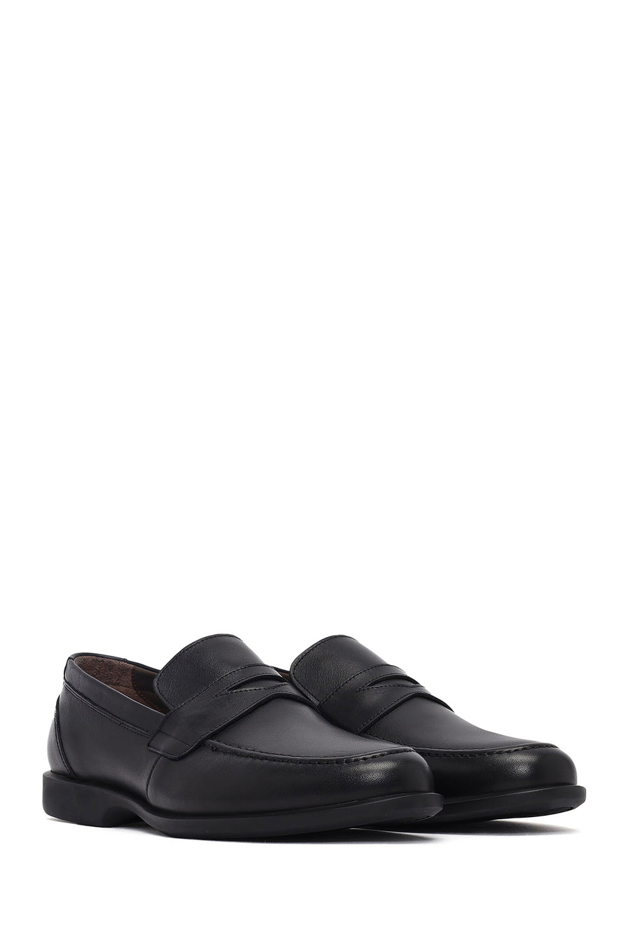 Male Black Leather Classic Loafer