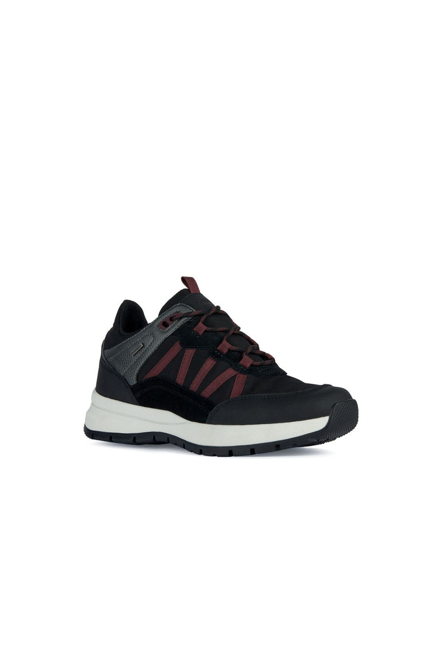 Geox Kadın Siyah D Braies B Abx B Bağcıklı Kalın Tabanlı Spor Sneaker