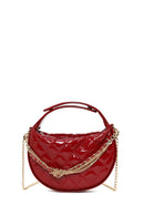 Woman Red Long Strap Quilted Mini Evening Bag | Derimod