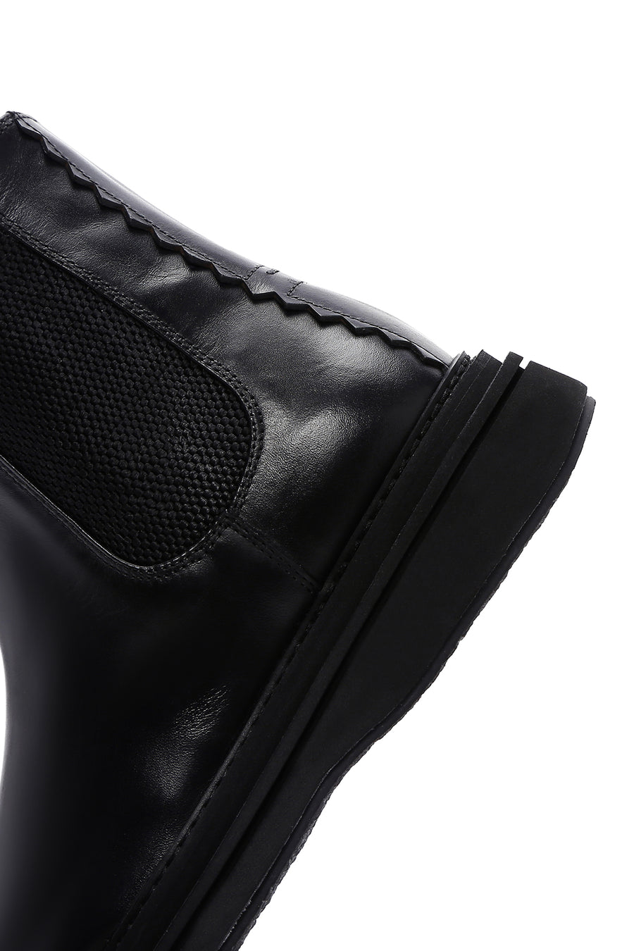 Men's Black Leather Chelsea Boots