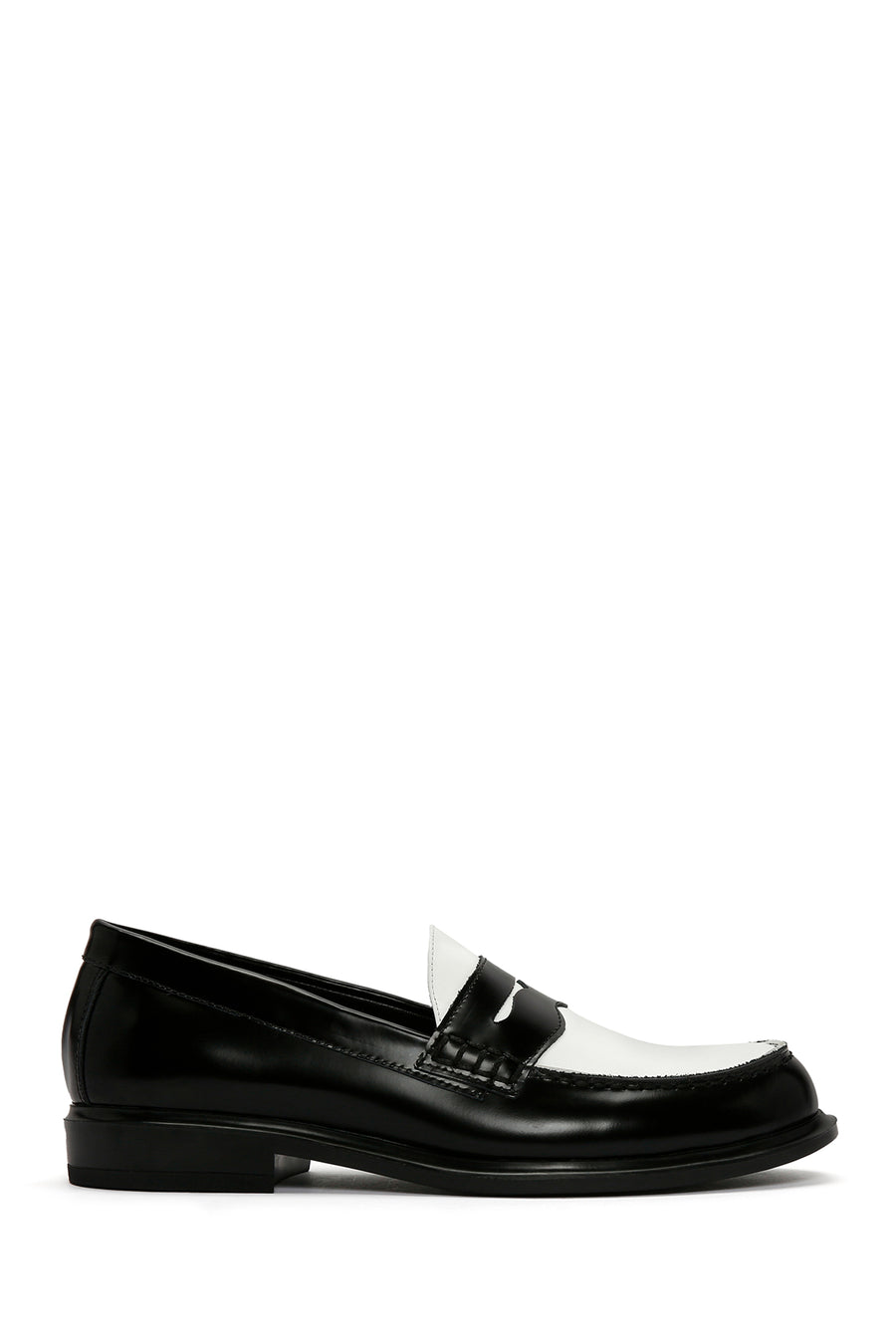 Women's Black Leather Masculine Loafer 23WFD193418 | Derimod