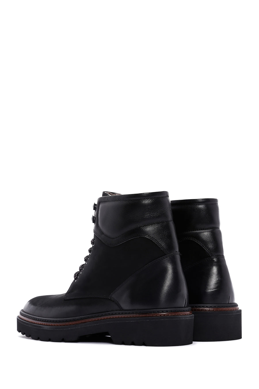 Men's Black Leather Boots