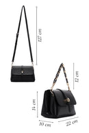 Women's Black Long Strap Crossbody Bag | Derimod