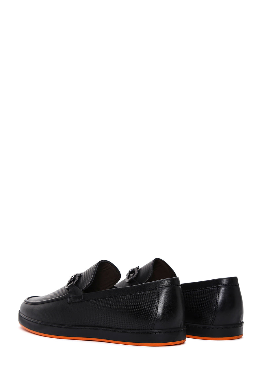 Erkek Siyah Deri Casual Loafer