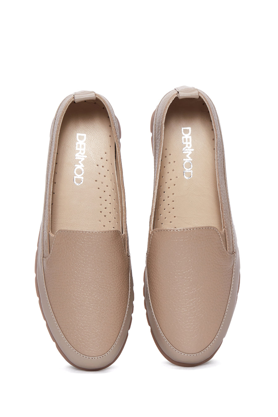 Kadın Vizon Deri Comfort Loafer